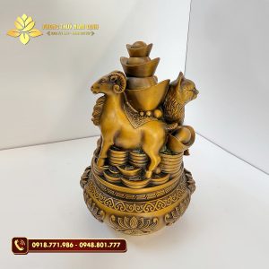 Bộ Tam Hợp đồng nguyên chất tượng trưng cho tài lộc và may mắn dài lâu.