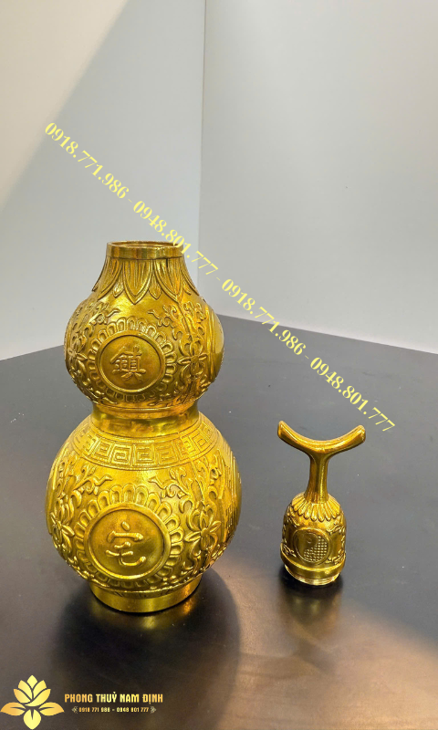 Công dụng phong thủy của hồ lô bát quái bằng đồng