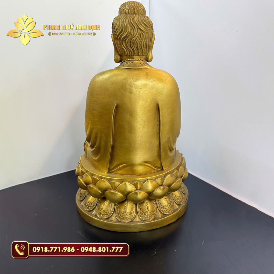 Tượng Phật A Di Đà bằng đồng được đúc thủ công tinh xảo