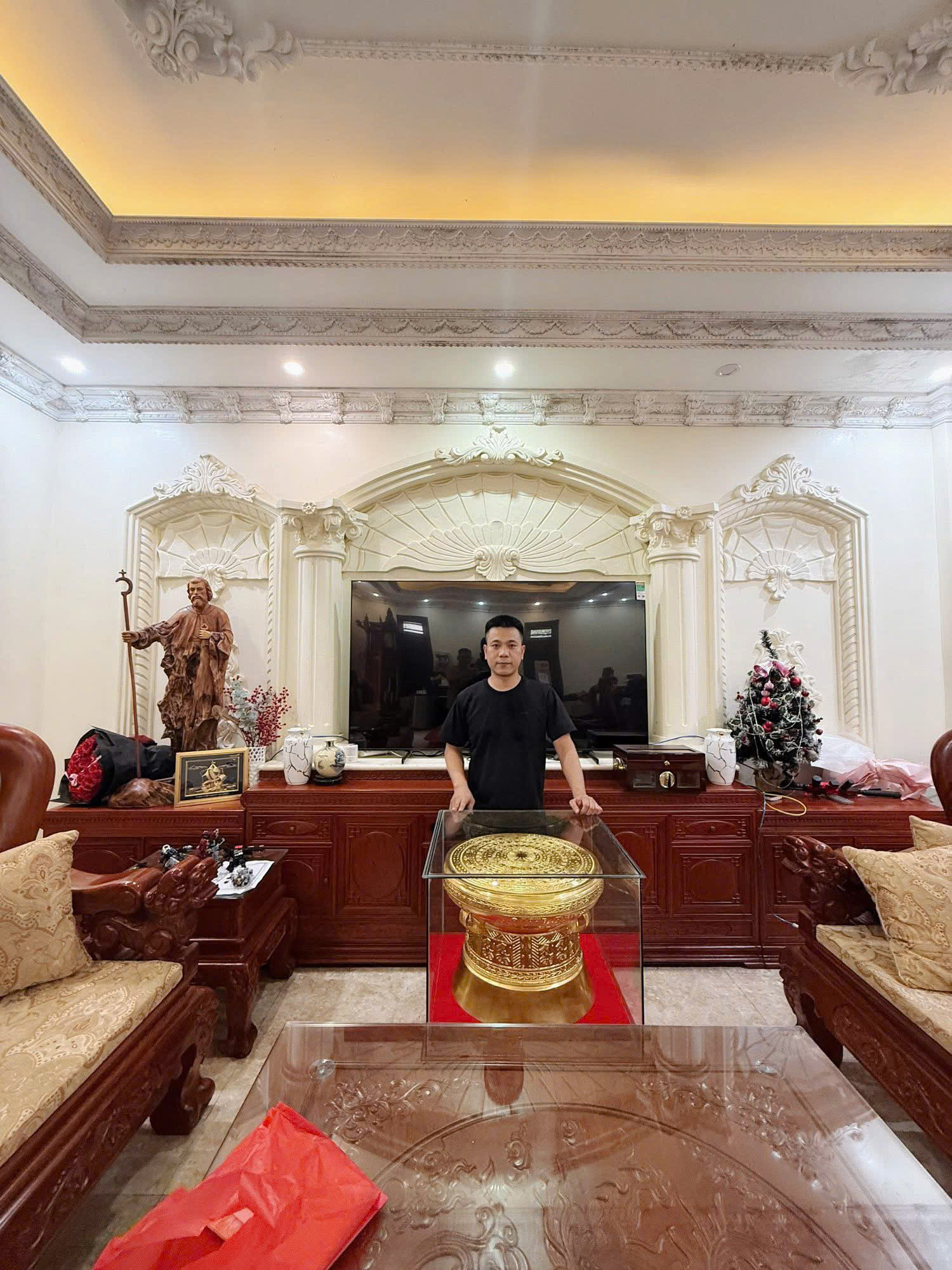TRồng Đồng Đông Sơn Dát Vàng 24k