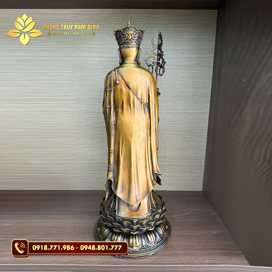 Bộ tượng đồng Địa Tạng đứng