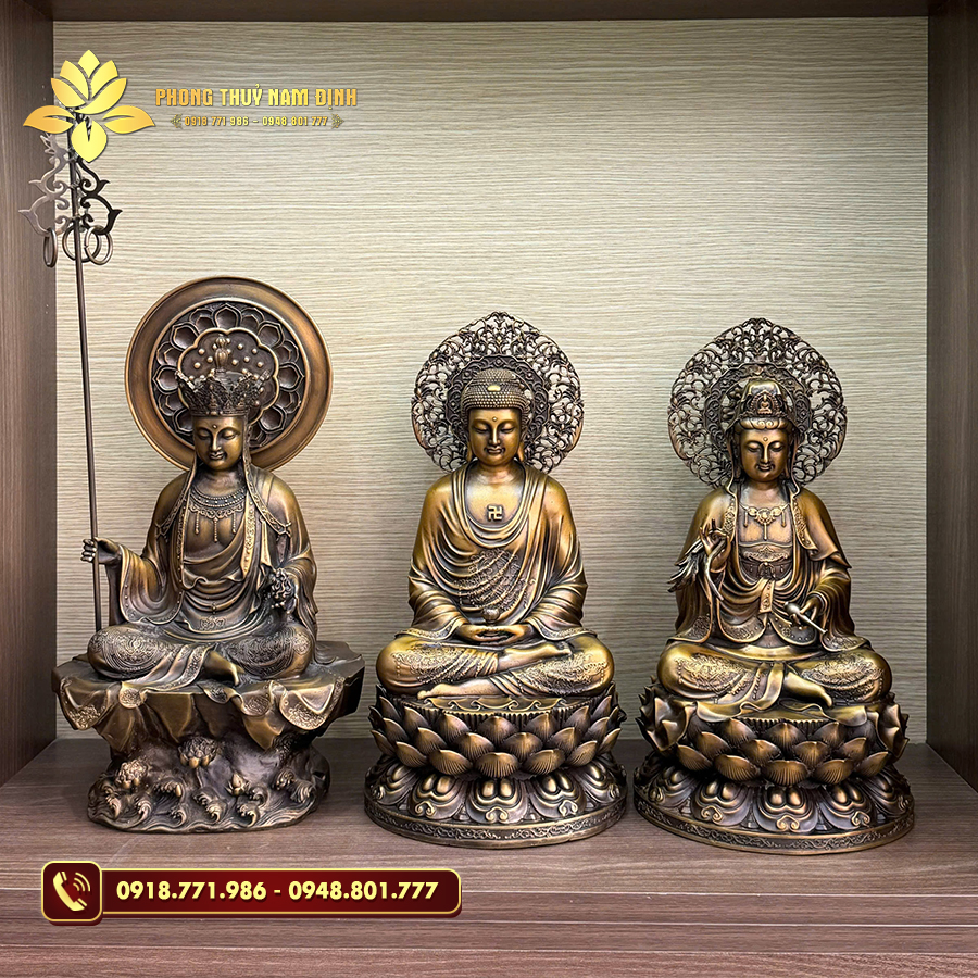 Bộ tượng đồng Sa Bà Tam Thánh
