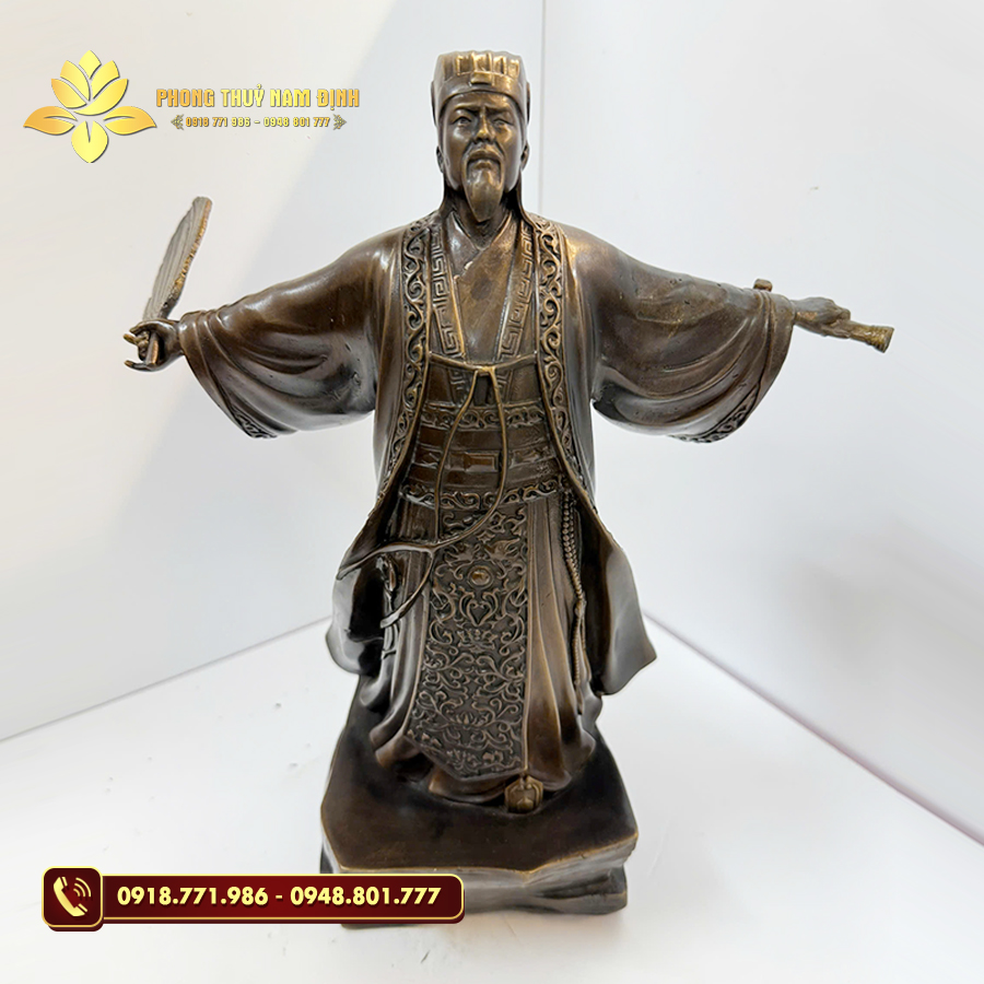 Chúng tôi chuyên cung cấp Tượng đồng Khổng Minh hứng gió