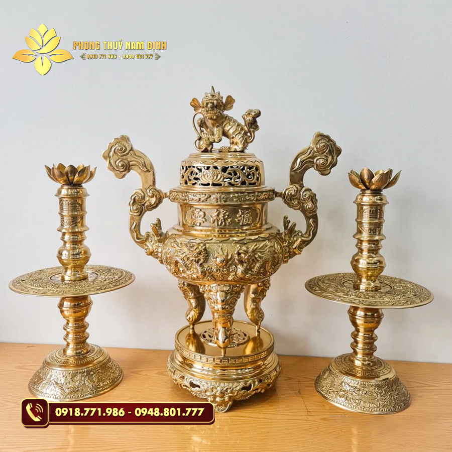 Ý nghĩa của bộ đỉnh đồng thờ cúng gia tiên