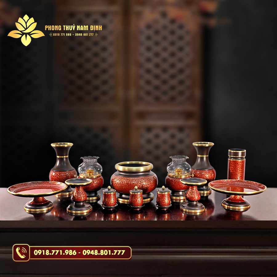 Bộ đồ thờ bằng đồng