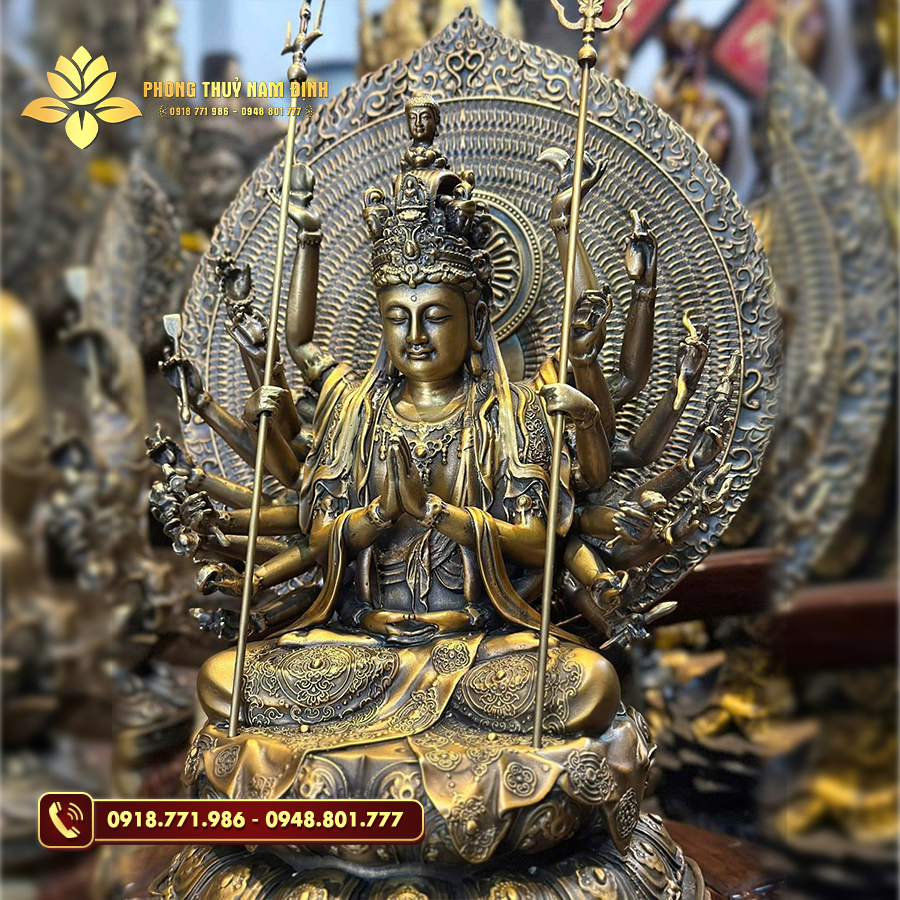 Tượng Thiên Thủ Thiên Nhãn bằng đồng