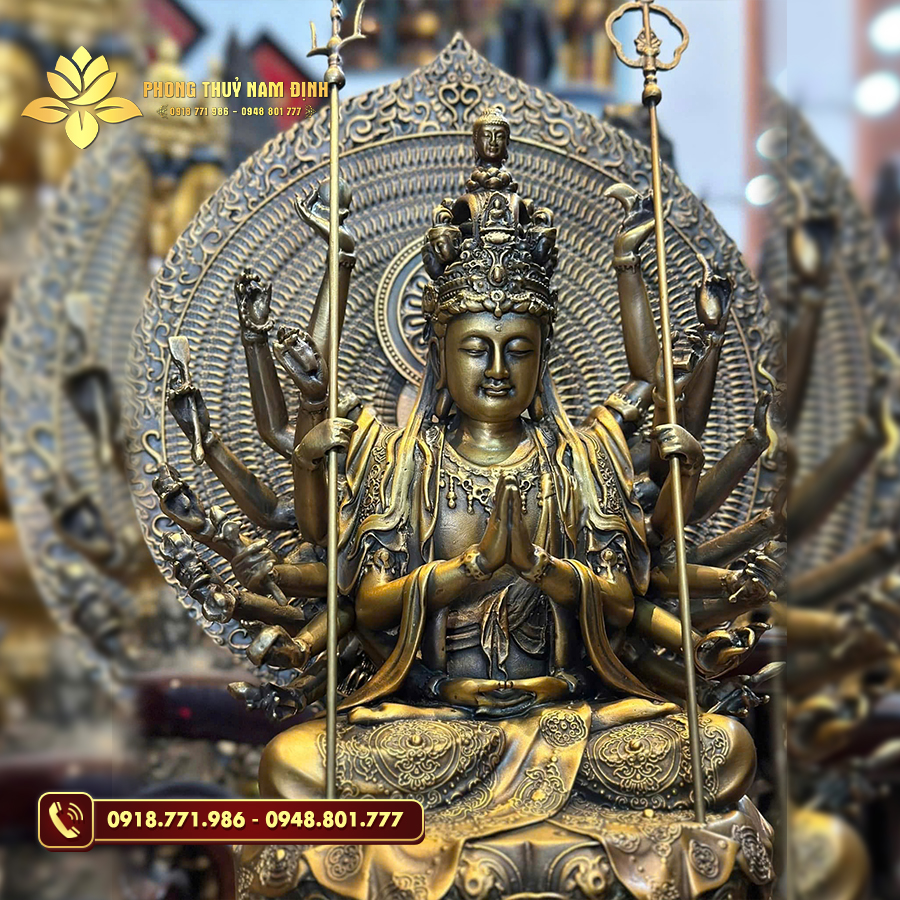 Tượng Thiên Thủ Thiên Nhãn bằng đồng