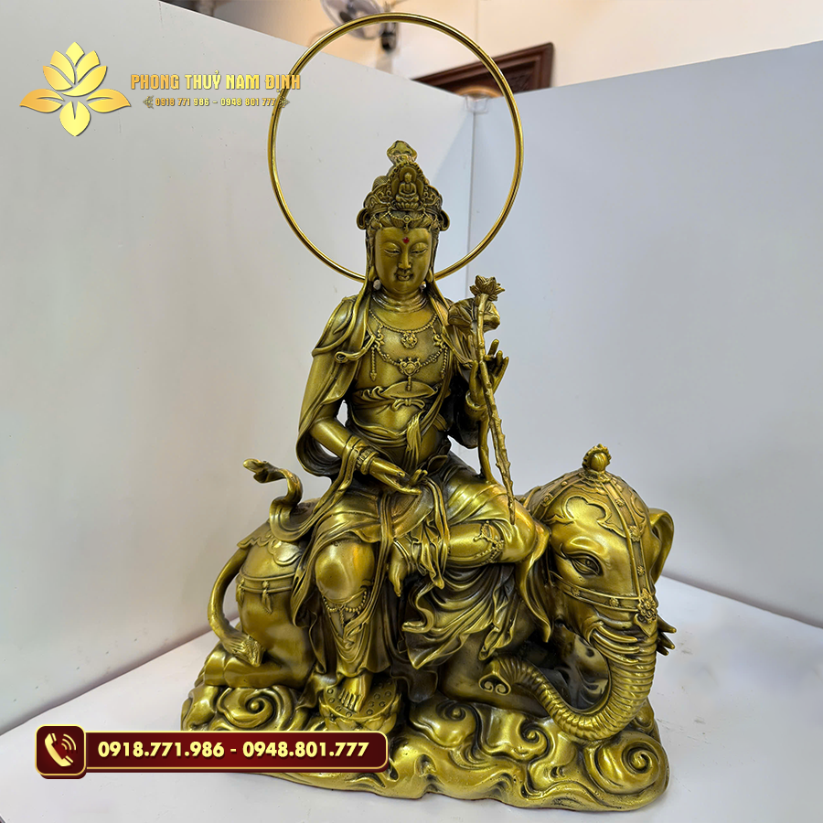 Ý nghĩa sâu sắc của tượng Văn Phù Phổ Hiền bằng đồng